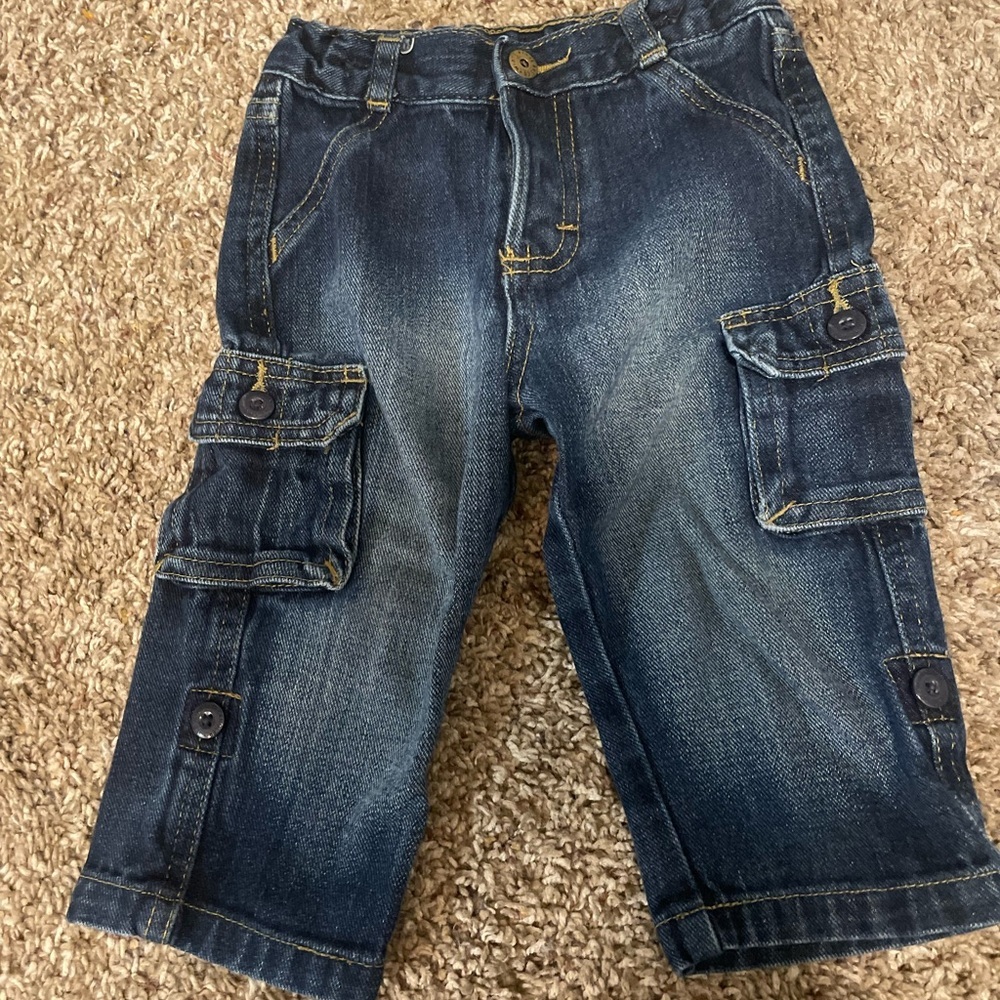 Stylish Denim Cargo Pants for Kids
